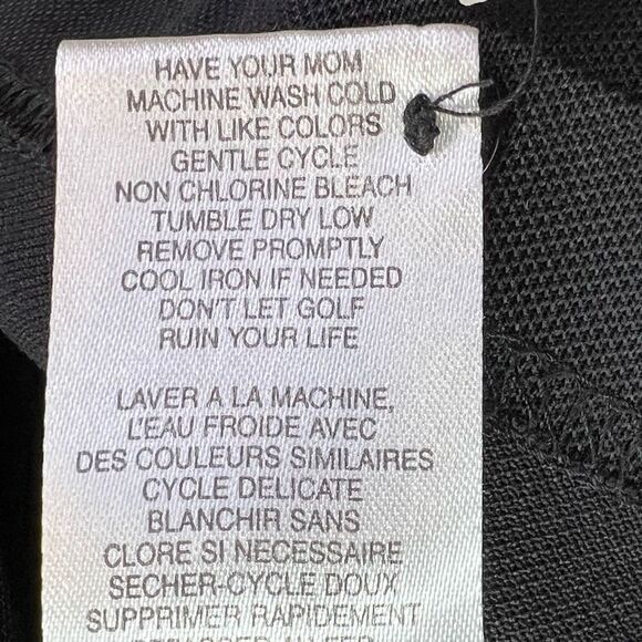 Travis Matthew Men's Striped Short Sleeve Golf Polo Shirt Black Gray Medium - Picture 12 of 13